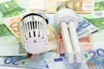 eurobiljetten met thermostaat en spaarlamp